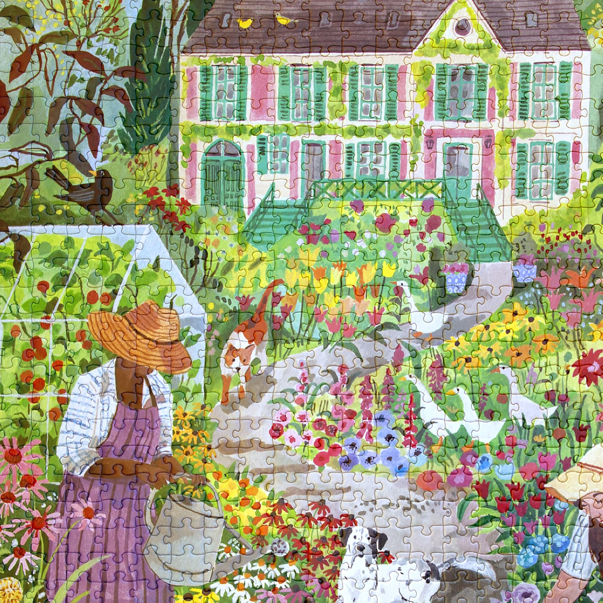 ❁Ma❁ Amazon.com: eeBoo 1000 Piece Puzzle - French Flower Jigsaw Puzzle